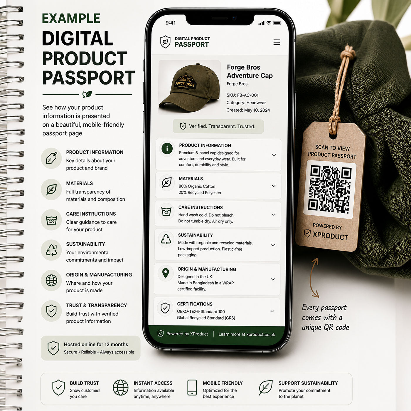 10 Digital Product Passports with QR Codes (Small Business Branding)
